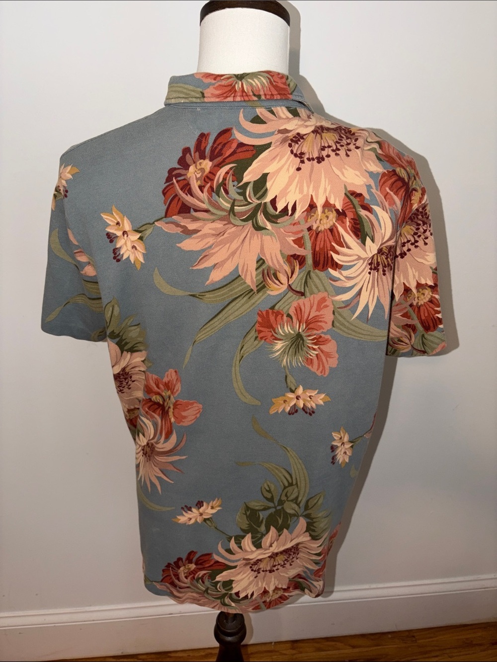 Polo by Ralph Lauren Gray Floral Short-Sleeve Polo - Picture 3 of 5